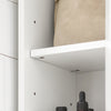 SoBuy Κινητό ψηλό στήλη μπάνιο μπάνιο μπάνιο Salvasapzio με συρτάρι, λευκό, BZR34-W