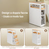 SoBuy Space-saving trolley 65x23x82cm BZR54-II-WN