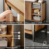 SoBuy BZR63-PF Bathroom Vanity Unit Space-saving Bathroom Cabinet with 2 Doors and Shelf, Floor-Mounting Under Sink Cabinet with Adjustable Feet 60x60x30 cm