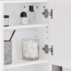 SoBuy Πλυντήριο κινητής τηλεφωνίας με 2 πόρτες σε τοίχο καθρέφτη μπάνιο Salvaspazio τοίχο μπάνιο μπάνιο L48*P17*A48cm White BZR94-W