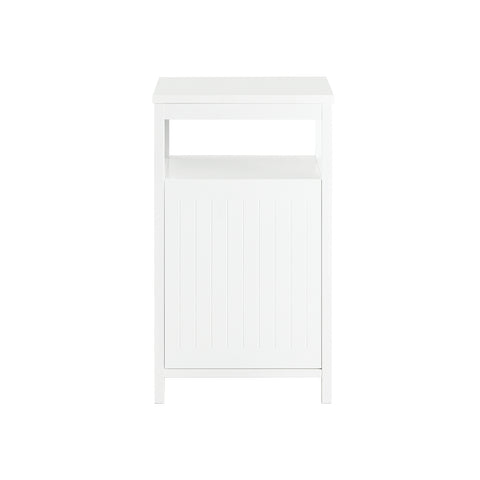SoBuy Μικρή κρεβατοκάμαρα υπνοδωμάτιο λευκό καναπέ τραπέζι 35x40x60.5cm FBT117-W