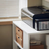 SoBuy Living Room Table Porta Printer Printer White Sofa με τροχούς FBT68-W