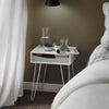 SoBuy Καναπέ τραπέζι με αφαιρούμενο συρτάρι μικρό λευκό κρεβάτι L41*P35*A51 cm FBT82-W