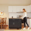 Προ-αλάτι SoBuy FKW133-WN Kitchen Island με ρόδες – Τρόλεϊ κουζίνας που εξοικονομεί χώρο με συρτάρι και ρυθμιζόμενο ράφι – Ντουλάπα κουζίνας με πάγκο εργασίας, για τραπεζαρία ή για χερσόνησο κουζίνας, Λευκό 99x40x85 cm