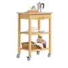 SoBuy Wooden trolley 80x40x90cm FKW24-N