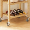 SoBuy Wooden trolley 80x40x90cm FKW24-N