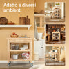 SoBuy Ξύλινο καρότσι 80x40x90cm FKW24-N