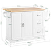SoBuy Sideboard with rubber top 130x71x91cm FKW41-WN