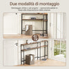 SoBuy Τραπέζι κονσόλας εξοικονόμησης χώρου 120x20x65cm FSB19-SCH