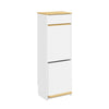 SoBuy FSB112-WN Mobile per Bidoni Raccolta Differenziata 2 Scomparti (immagine 1/12)