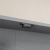SoBuy FSB113-H-DG Mobiletto Sospeso con Ante in Vetro, 5 Ripiani, Grigio - immagine 5/12