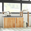 SoBuy Ξύλινη θήκη Tiragraffi για ξύλινες γάτες ράφι παπουτσιών με κάθισμα σπιτιού για γάτες coccati για γάτες 110x35x65cm fsr135 -own