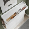 SoBuy FSR224-E-W Scarpiera Salvaspazio Bianca 4 Ante Ribaltabili (immagine 5/12)