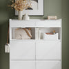 SoBuy FSR224-E-W Scarpiera Salvaspazio Bianca 4 Ante Ribaltabili (immagine 7/12)
