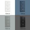 SoBuy FSR94-W Slim Shoe Cabinet with 3 Flap Doors, Space-saving Entrance Cabinet, Modern Entrance, 53x24x117 cm, White