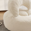 SoBuy FST100-MI Poltrona relax con pouf poggiapiedi (immagine 4/12)