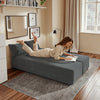 SoBuy FST101-DG Divano Letto 2 Posti con Materasso in Spugna, Grigio Scuro - immagine 12/12