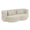 SoBuy FST101-MI Divano Letto 2 Posti in Velluto a Coste, Beige - immagine 1/12