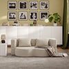 SoBuy FST101-MI Divano Letto 2 Posti in Velluto a Coste, Beige - immagine 11/12