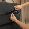 SoBuy FST101-SCH Divano Letto 2 Posti Pieghevole con 2 Cuscini, Nero - immagine 8/12