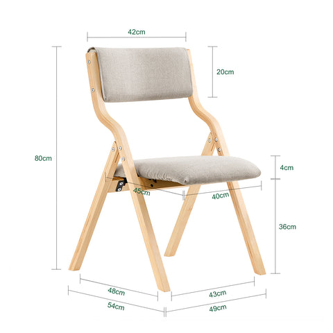 SoBuy Πτυσσόμενη καρέκλα καρέκλα καρέκλα καρέκλα καρέκλα γκρίζα κουζίνα fst40-hg