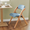 SoBuy Πτυσσόμενη καρέκλα, καρέκλα κουζίνας με κάθισμα και πλάτη, καρέκλα οξιάς, FST92-BL