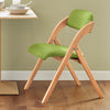 SoBuy Πτυσσόμενη καρέκλα, καρέκλα κουζίνας με κάθισμα και πλάτη πλάτης, καρέκλα γραφείου οξιάς, FST92-Gr