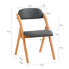 SoBuy Πτυσσόμενη καρέκλα, καρέκλα κουζίνας με κάθισμα και πλάτη πλάτης, καρέκλα γραφείου οξιάς, FST92-SG