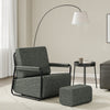 SoBuy FST99-DG Poltrona relax con poggiapiedi indipendente (immagine 12/12)