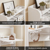 SoBuy Folding Desk with Box with Wheels 64x25x98 cm FWT105-W