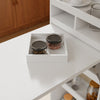 SoBuy FWT115-W Isola da cucina bianca con piano ribaltabile (immagine 6/12)