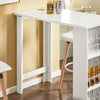 SoBuy BIC Counter Tall Table από Bar Penisola White Kitchen με FWT17-W ράφια