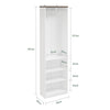 SoBuy KSB02-W Cabina Armadio Aperta Salvaspazio (immagine 3/12)