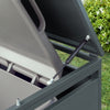 SoBuy OGS64-DG Copribidone doppio in acciaio zincato 240L per 2 bidoni (immagine 5/12)