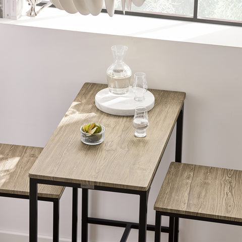 SoBuy Τραπέζι και καρέκλες τραπέζι τραπέζι ξύλο κουζίνα τραπέζι με 2 ogt03-n iti καρέκλες