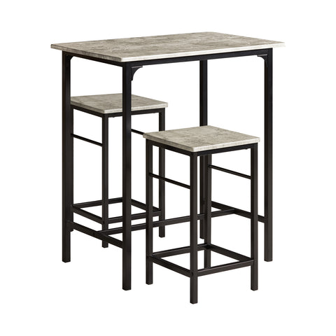 SoBuy Τραπέζι και καρέκλες υψηλό τραπέζι ξύλινο τραπέζι με 2 καρέκλες ognt10-hg