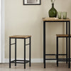 SoBuy Τραπέζι και καρέκλες υψηλό τραπέζι ξύλινο τραπέζι με 2 καρέκλες OGT10-PF