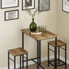 SoBuy Τραπέζι και καρέκλες τραπέζι τραπέζι ξύλο κουζίνα τραπέζι με 2 καρέκλες OGT10-N