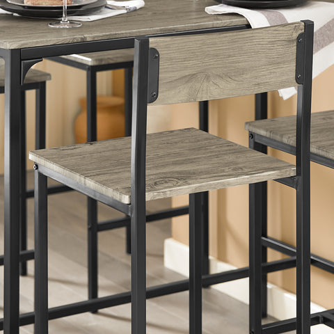 SoBuy Τραπέζι και καρέκλες τραπέζι τραπέζι ξύλο κουζίνα με 4 καρέκλες OGT14-N