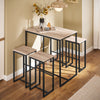 SoBuy Τραπέζι και καρέκλες ψηλό τραπέζι κουζίνα ξύλο ognt15-n