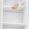 SoBuy STR16-W Scaffale a Giorno Sospeso con 4 Ripiani, Bianco - immagine 11/12