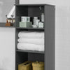 SoBuy Κινητή ψηλή στήλη μπάνιο Salvasapzio με συρτάρι και ντουλάπι, βιομηχανικό στυλ, BZR17-DG