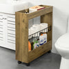 SoBuy Tarrel αίθουσα εξοικονόμηση καροτσάκι κουζίνα διοργανωτής μπάνιο μπάνιο μπάνιο εξοικονόμηση ξύλου bzr46-n