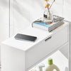 SoBuy Μπάνιο ντουλάπι μπάνιο Portarotolo και Holder Holder Saving Cabinet με 1 ανοιχτό ράφι και 1 συρτάρι, 55x20x60cm BZR48-W