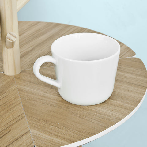 SoBuy Τραπέζι του καφέ;, χαμηλό τραπέζι καναπέ, με κάτοχο γυαλιού, FBT38-W