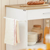 SoBuy Κουζίνα καροτσάκι κουζίνα κουζίνα ασφαλές δωμάτιο με συρτάρι και ντουλάπι 82x46x88 cm FKW113-WW