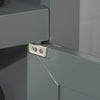 SoBuy Βασικό ντουλάπι για μπάνιο ή είσοδο, μπουφέ, με δύο πόρτες, γκρι, L69P33*A80cm FRG204-DG