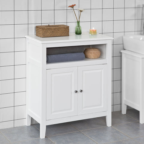 SoBuy Ντουλάπι μπάνιου ντουλάπι κουζίνας λευκή είσοδος με συρτάρια frg204-w