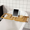 SoBuy Αξεσουάρ μπάνιου σετ ράφι για μπανιέρα μπανιέρα ξύλινο FRG207-N