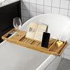 SoBuy Αξεσουάρ μπάνιου σετ ράφι για μπανιέρα μπανιέρα ξύλινο FRG207-N